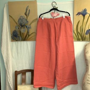 Eileen Fisher wide leg linen pants